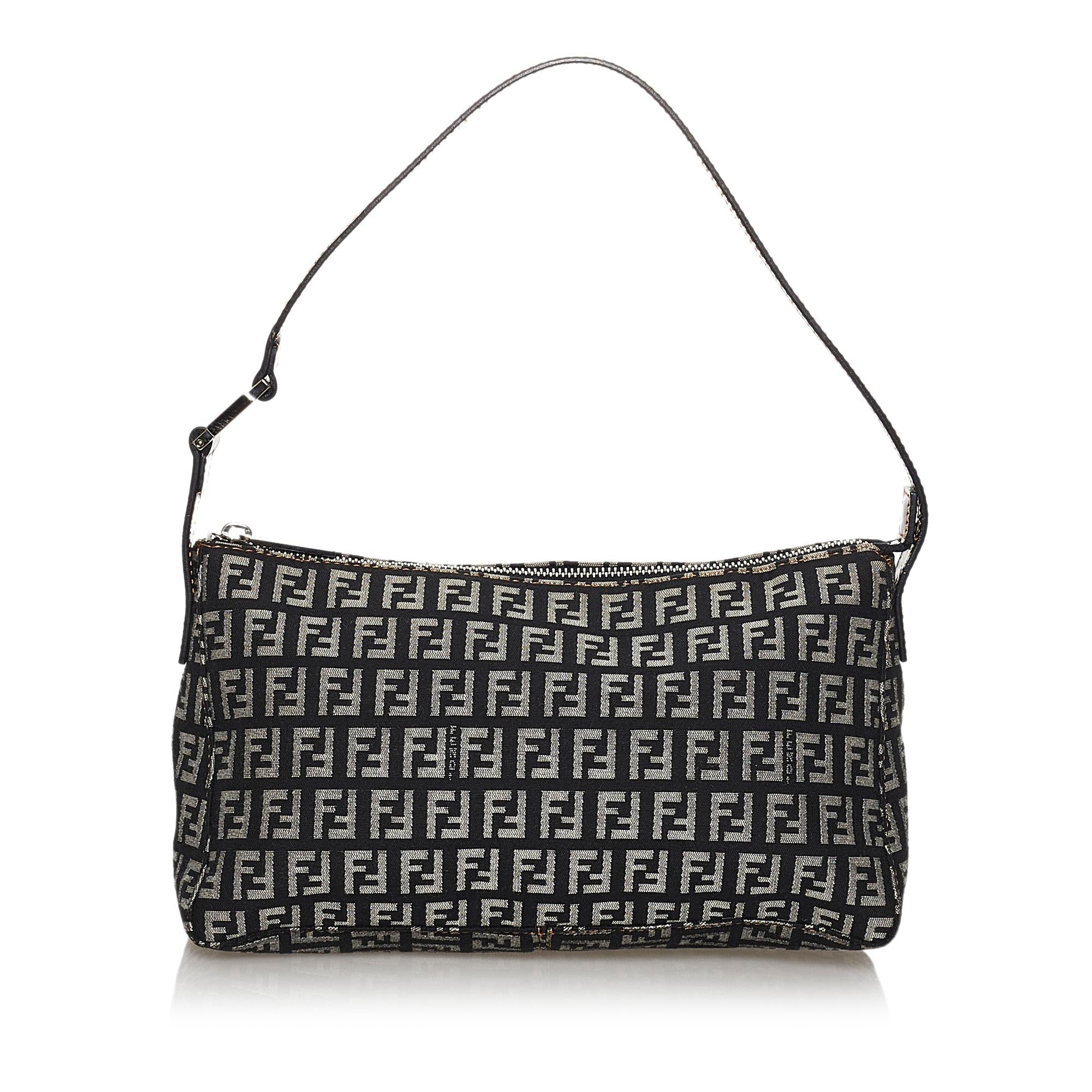 Fendi Zucchino Canvas Baguette (SHG-30041)