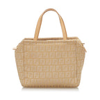 Fendi Zucchino Canvas Handbag (SHG-32352)