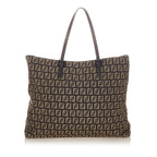 Fendi Zucchino Canvas Tote Bag (SHG-27213)