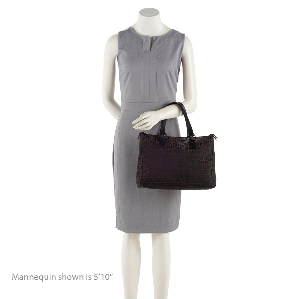 Fendi Zucchino FF Handle Tote - FINAL SALE (SHF-16214)