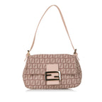 Fendi Zucchino Mamma Forever Canvas Baguette (SHG-31593)