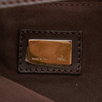 Fendi Zucchino Oyster Canvas Shoulder Bag (SHG-29702)
