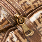 Fendi Zucchino Patent Leather Boston Bag (SHG-28254)