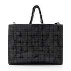 Givenchy 4G Embroidered Canvas Chain Medium G-Tote