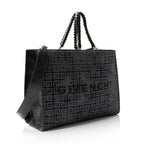 Givenchy 4G Embroidered Canvas Chain Medium G-Tote