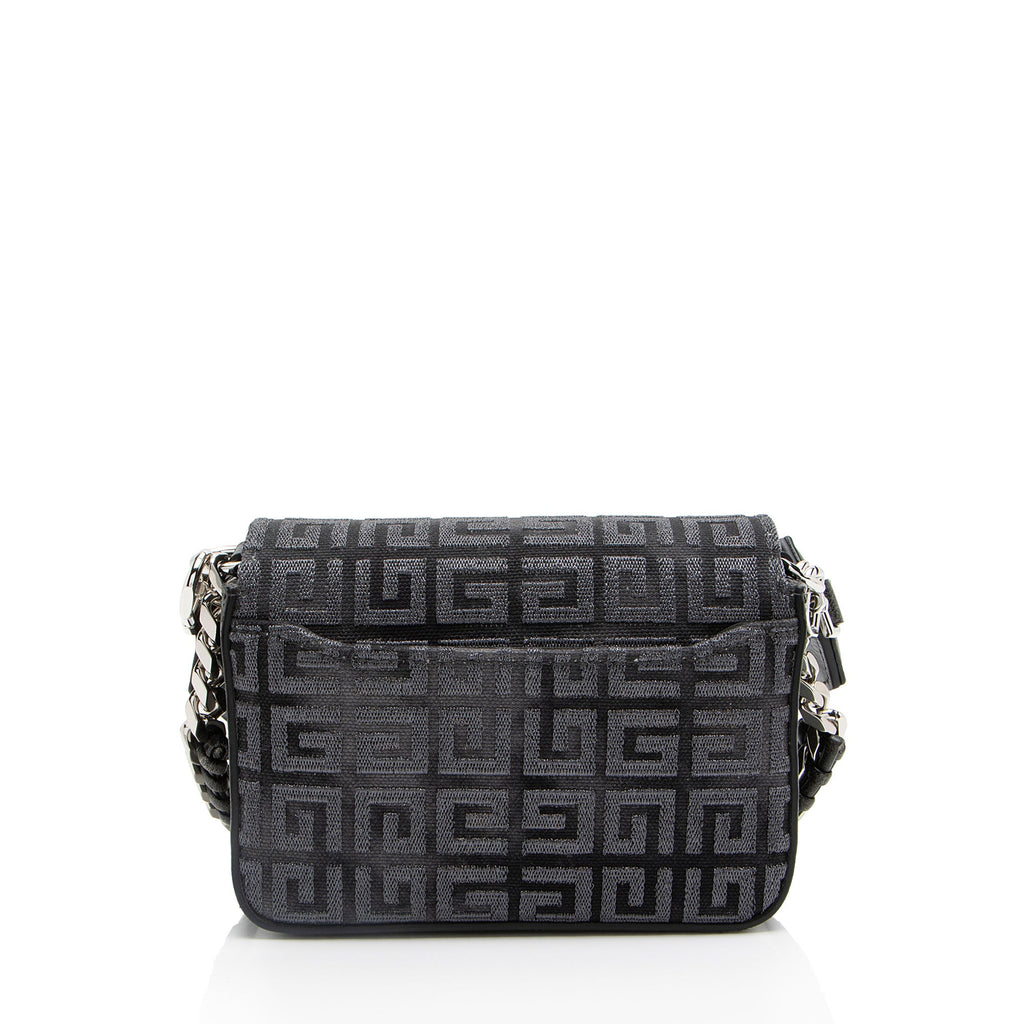 Givenchy 4G Embroidered Canvas 4G Small Shoulder Bag