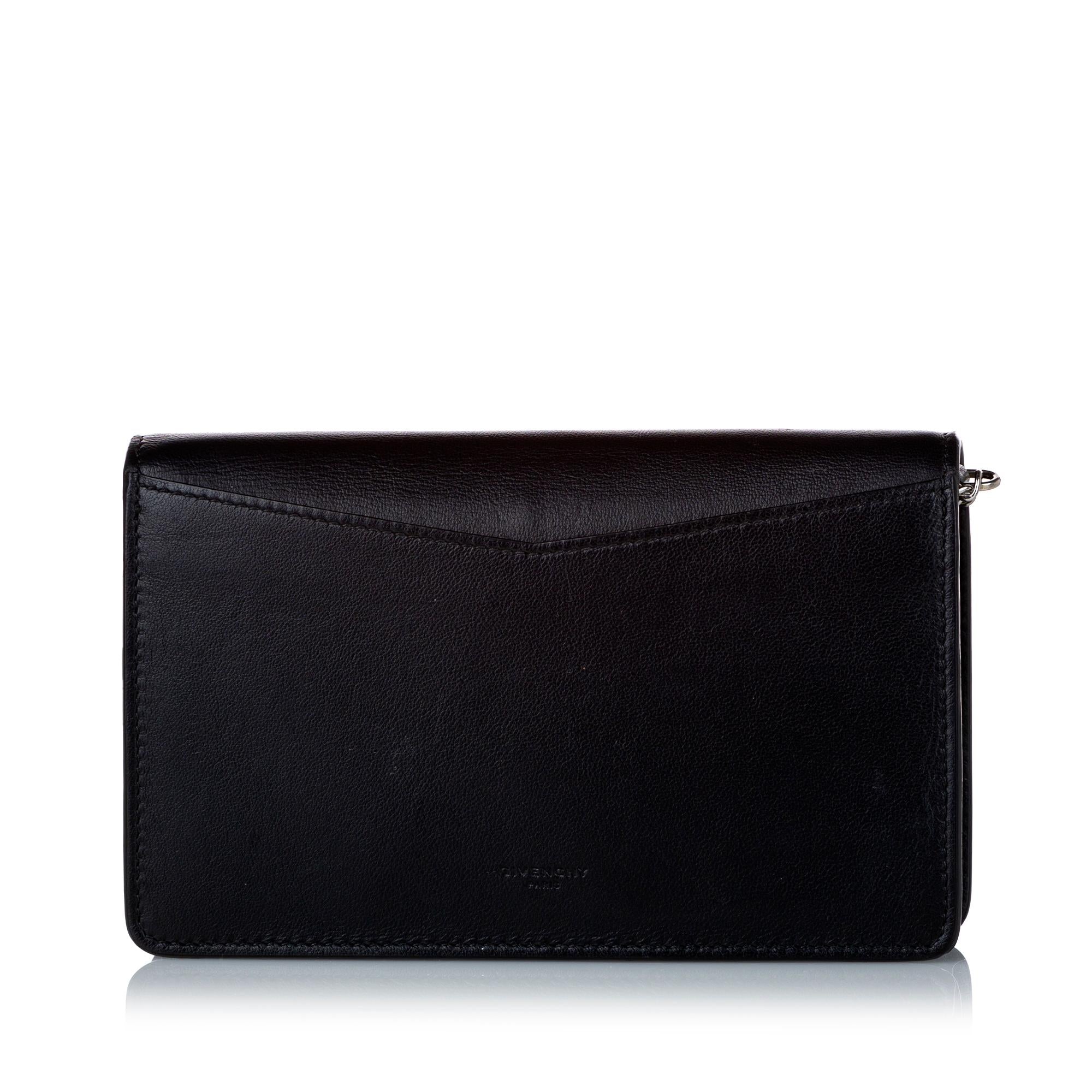 Givenchy Anagram Leather Wallet on Chain (SHG-29324)