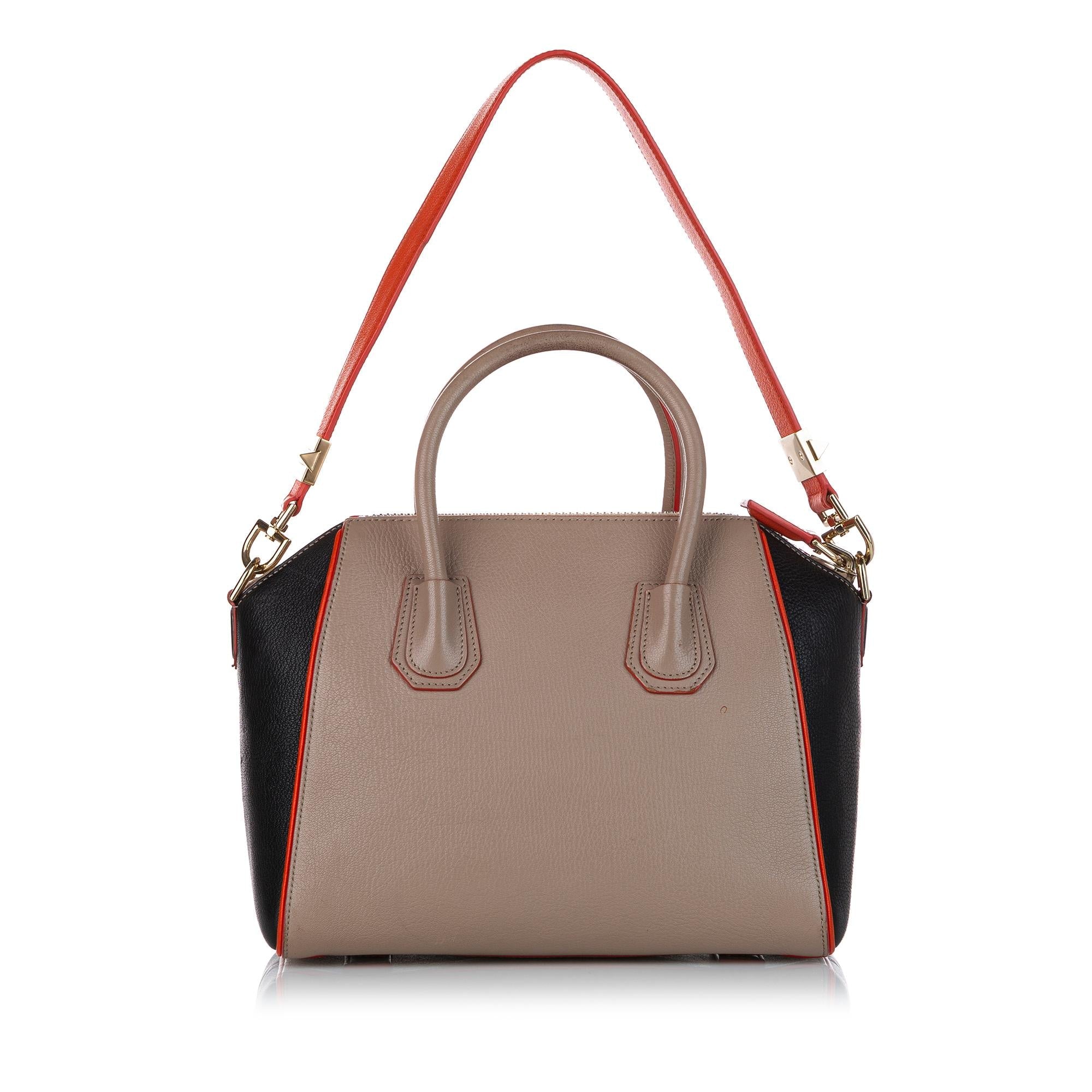 Givenchy Antigona Tricolor Leather Satchel (SHG-25598)