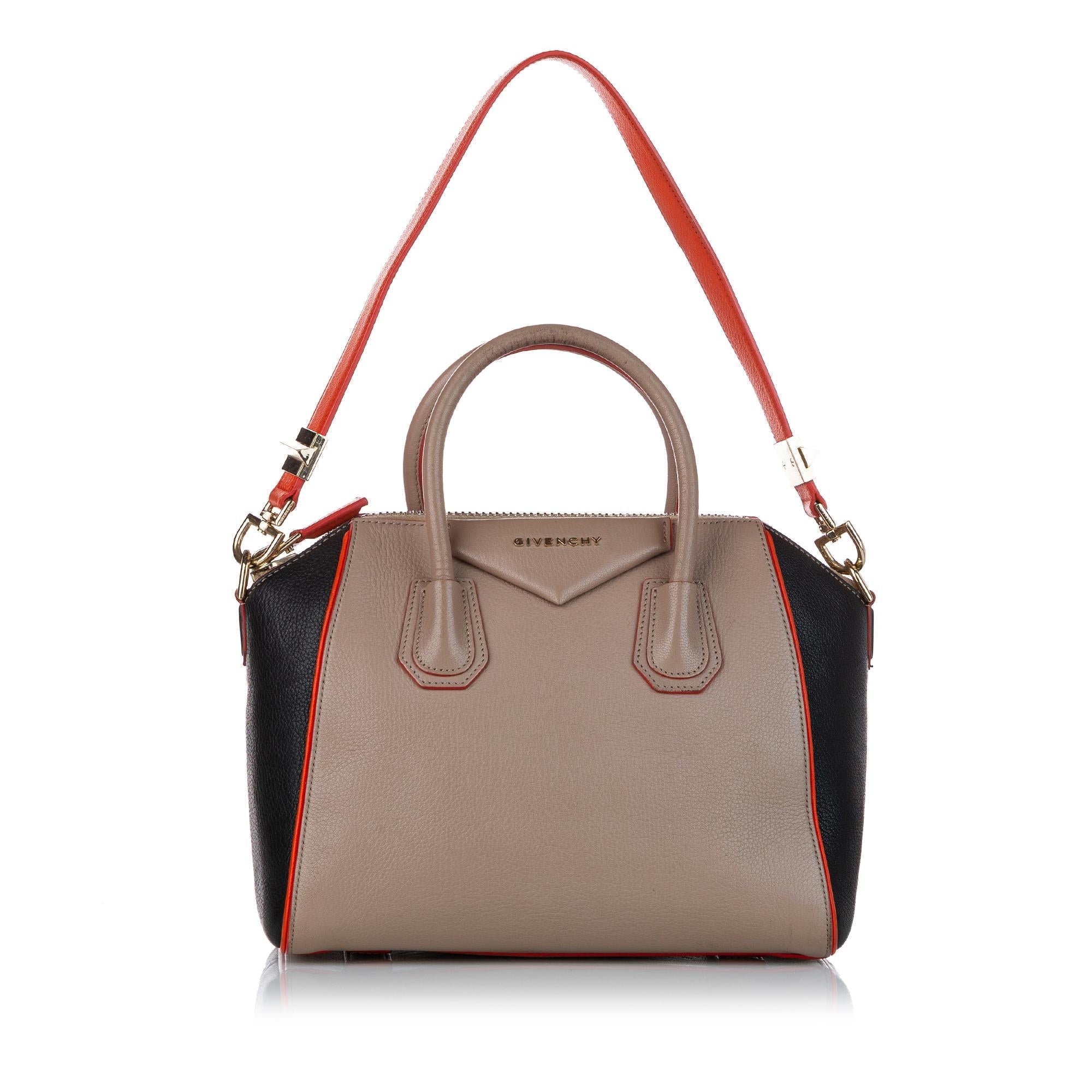 Givenchy Antigona Tricolor Leather Satchel (SHG-25598)