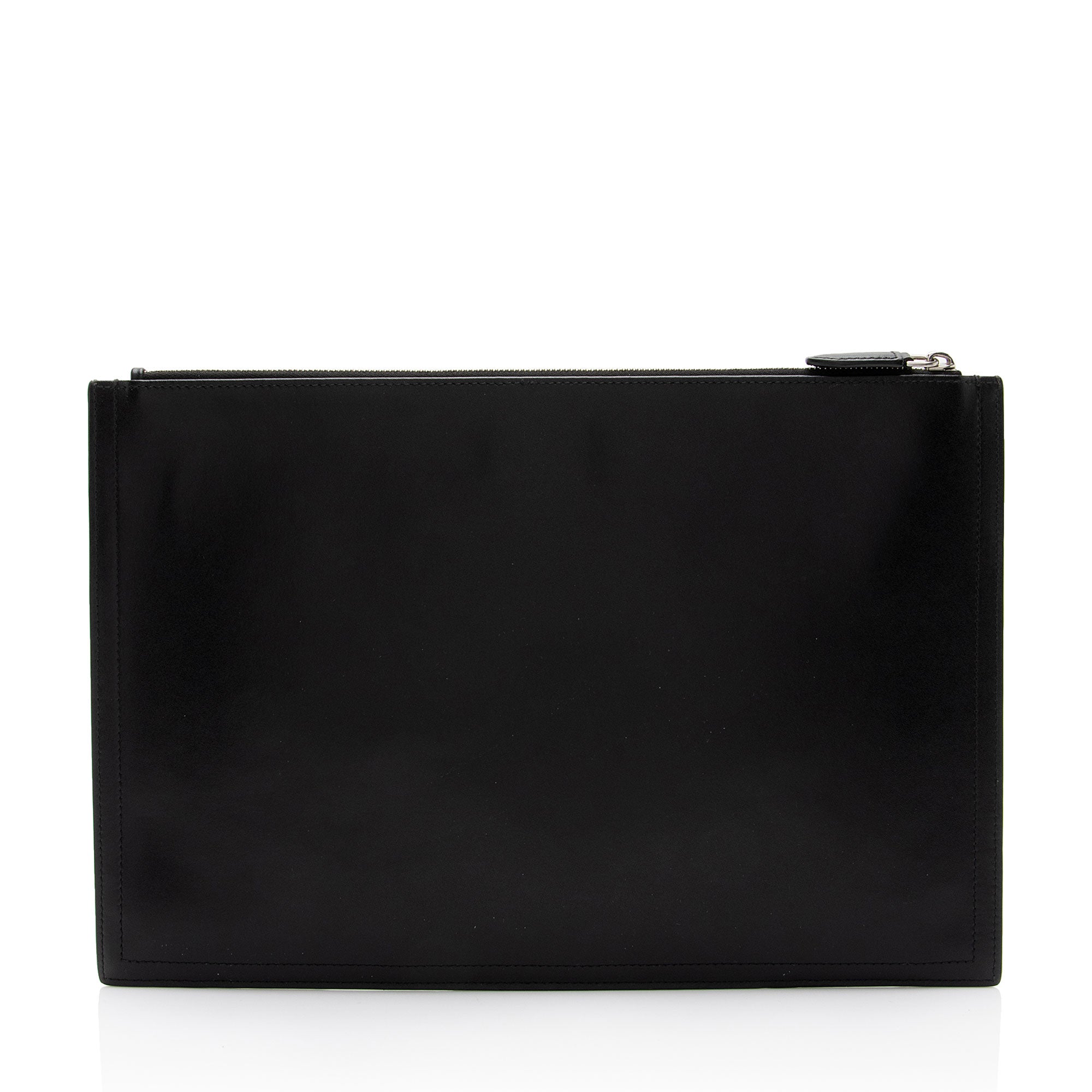 Givenchy Brogue Leather Antigona Zip Pouch (SHF-2iBJP6)