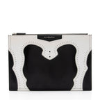 Givenchy Brogue Leather Antigona Zip Pouch (SHF-2iBJP6)