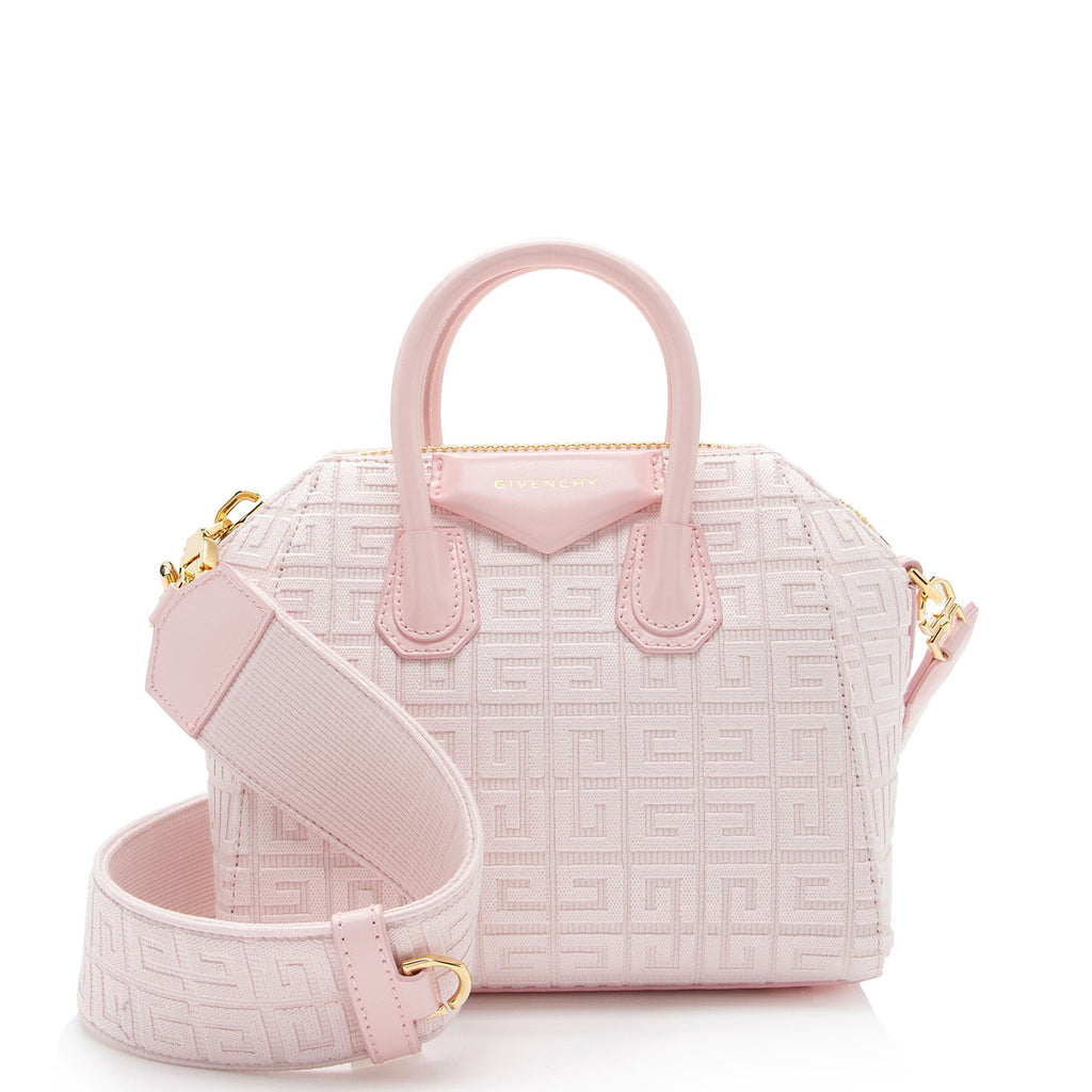 Givenchy 4G Embroidered Canvas Antigona Mini Satchel (SHF-pUIwM5)
