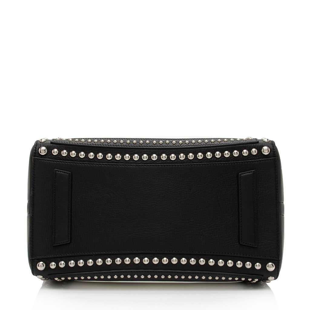 Givenchy Calfskin Bi Color Studded Antigona Medium Satchel