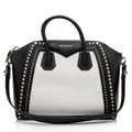Givenchy Calfskin Bi Color Studded Antigona Medium Satchel