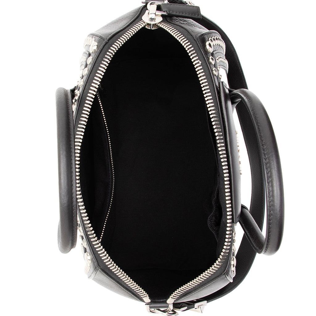 Givenchy Calfskin Bi Color Studded Antigona Medium Satchel