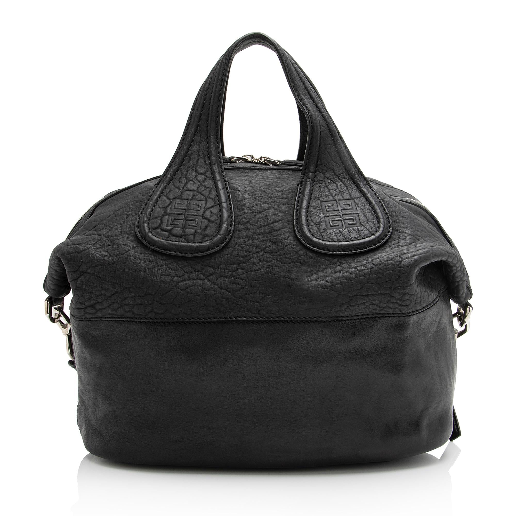 Givenchy Calfskin Sheepskin Nightingale Medium Satchel (SHF-23473)