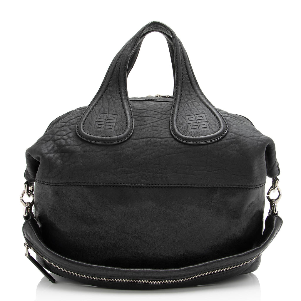 Givenchy Calfskin Sheepskin Nightingale Medium Satchel (SHF-23473)