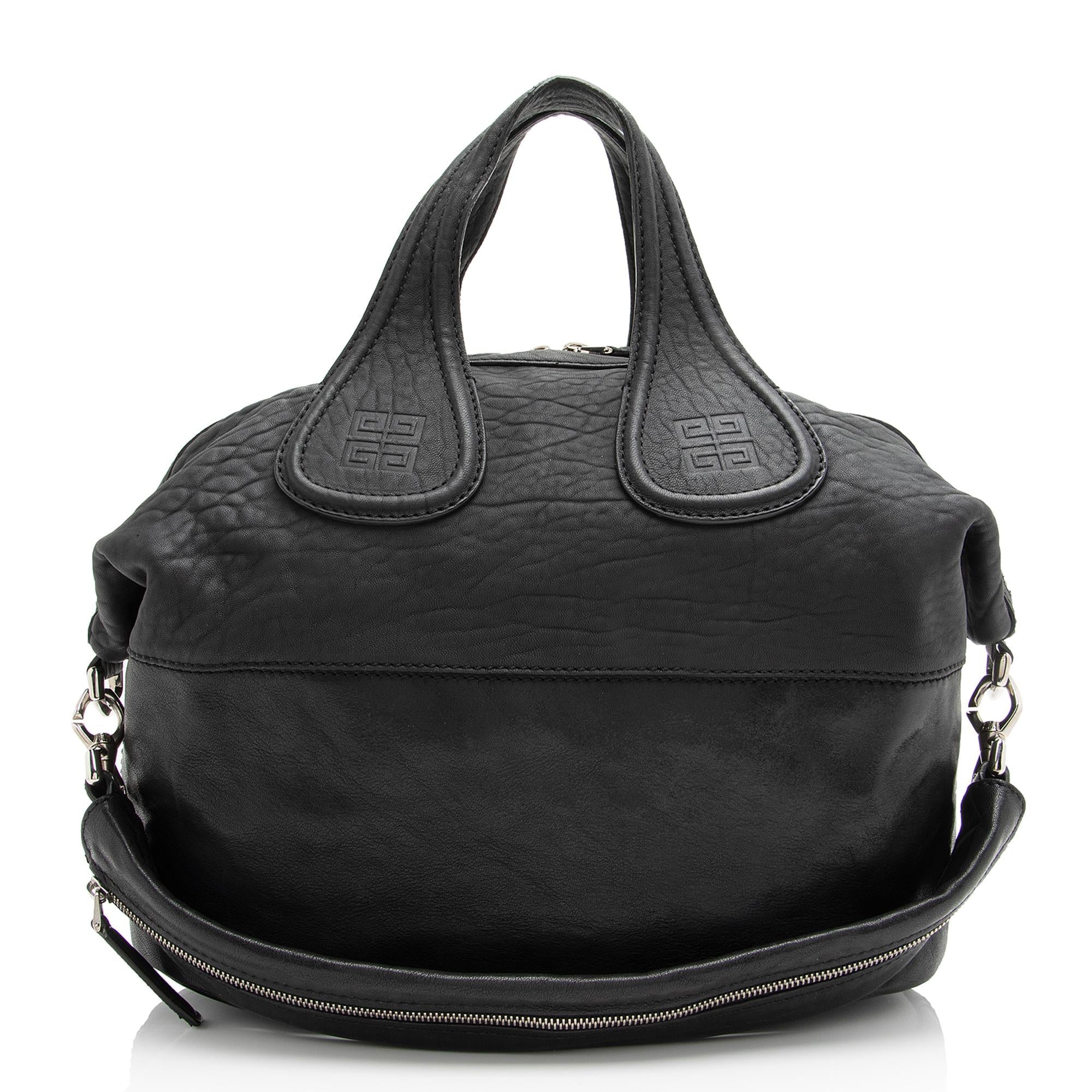 Givenchy Calfskin Sheepskin Nightingale Medium Satchel (SHF-23473)