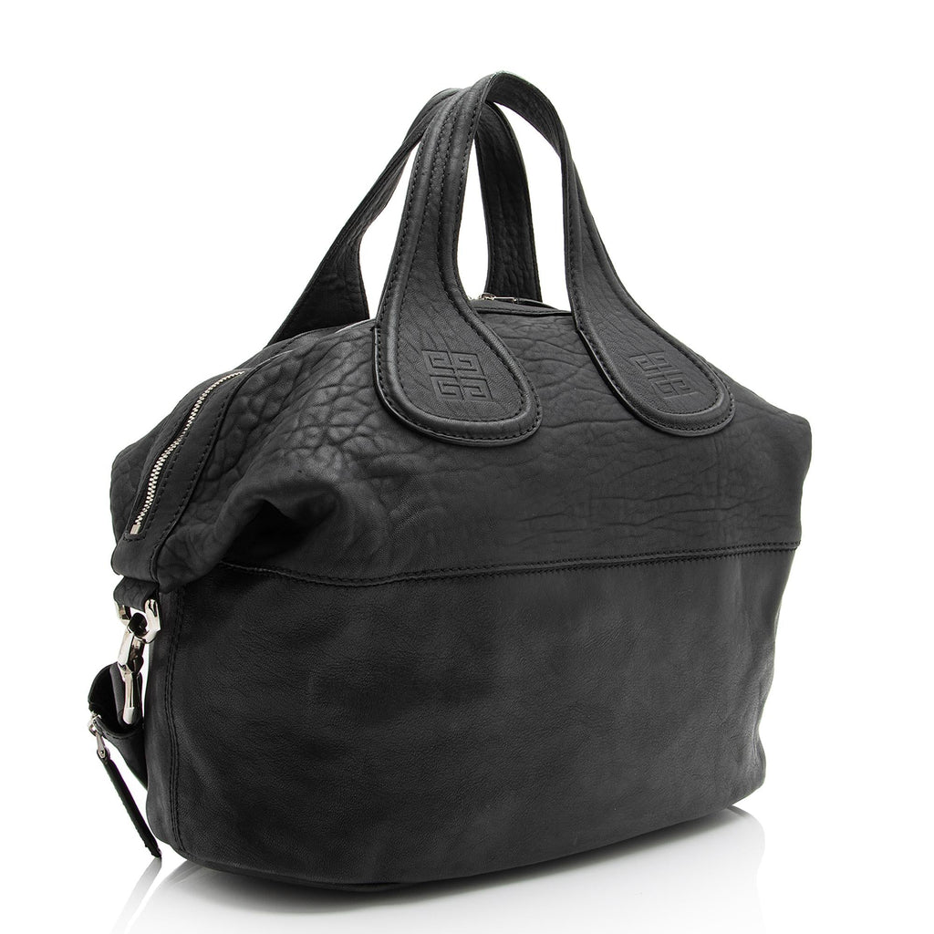 Givenchy Calfskin Sheepskin Nightingale Medium Satchel (SHF-23473)