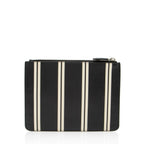 Givenchy Calfskin Striped Zip Pouch