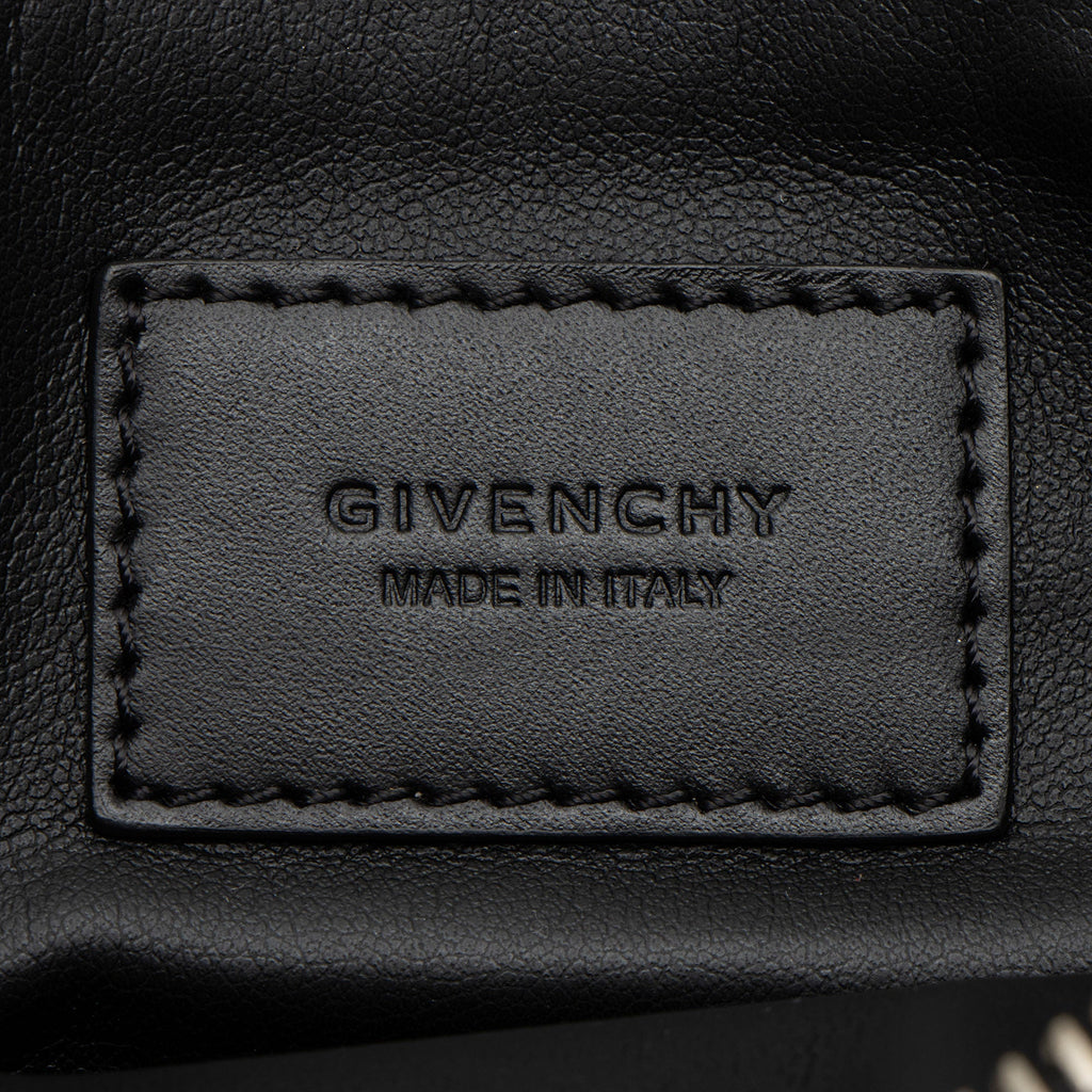 Givenchy Calfskin Striped Zip Pouch