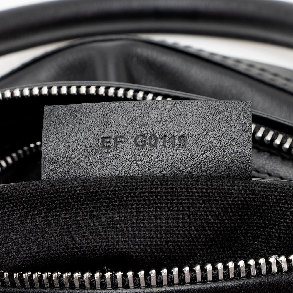Givenchy Calfskin Velvet Logo Pandora Small Shoulder Bag (SHF-21572)