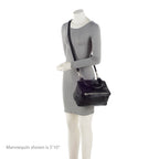 Givenchy Calfskin Velvet Logo Pandora Small Shoulder Bag (SHF-21572)