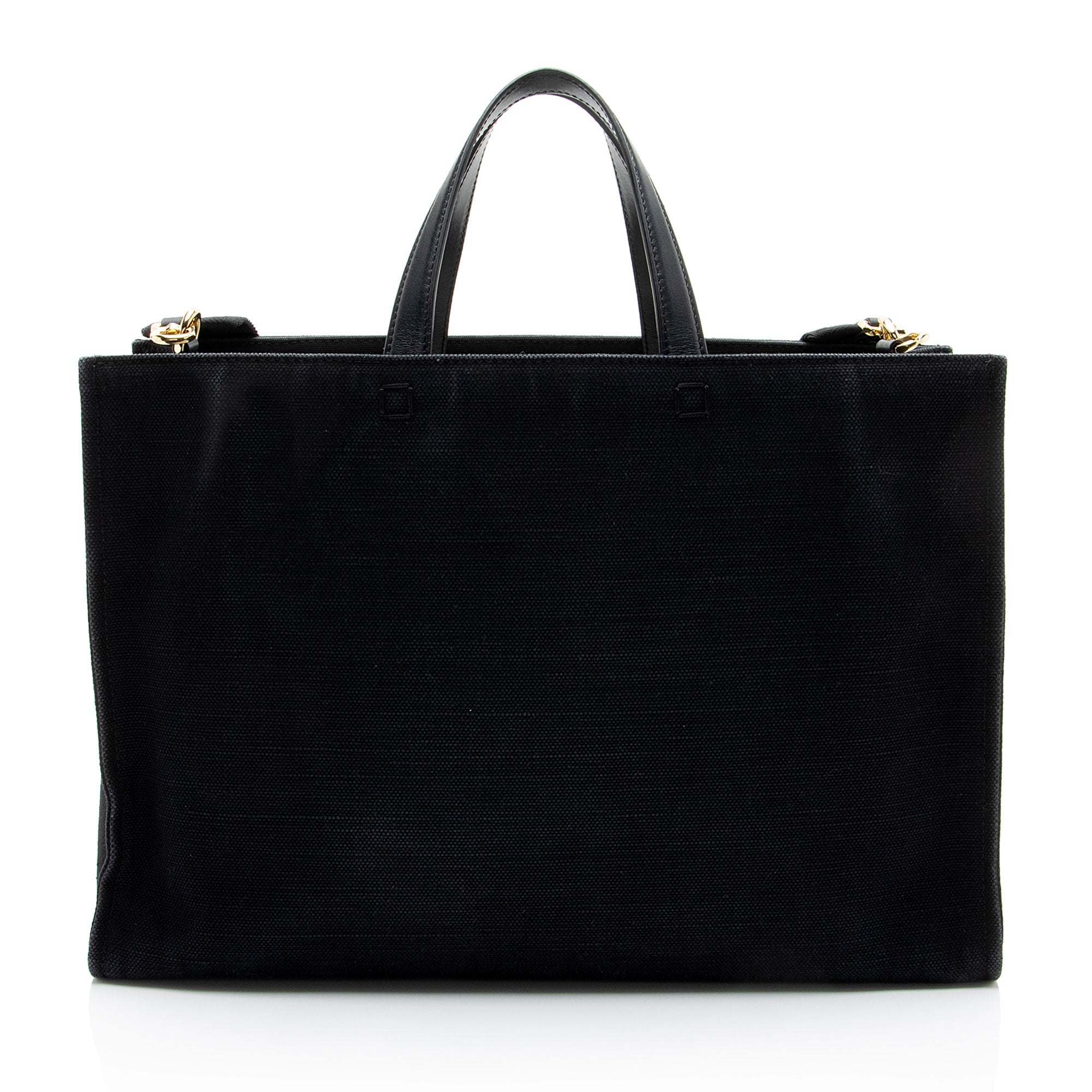 Givenchy Canvas Logo Medium Shopper Tote
