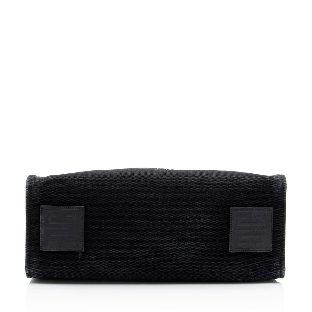 Givenchy Canvas Logo Medium Shopper Tote