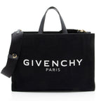 Givenchy Canvas Logo Medium Shopper Tote