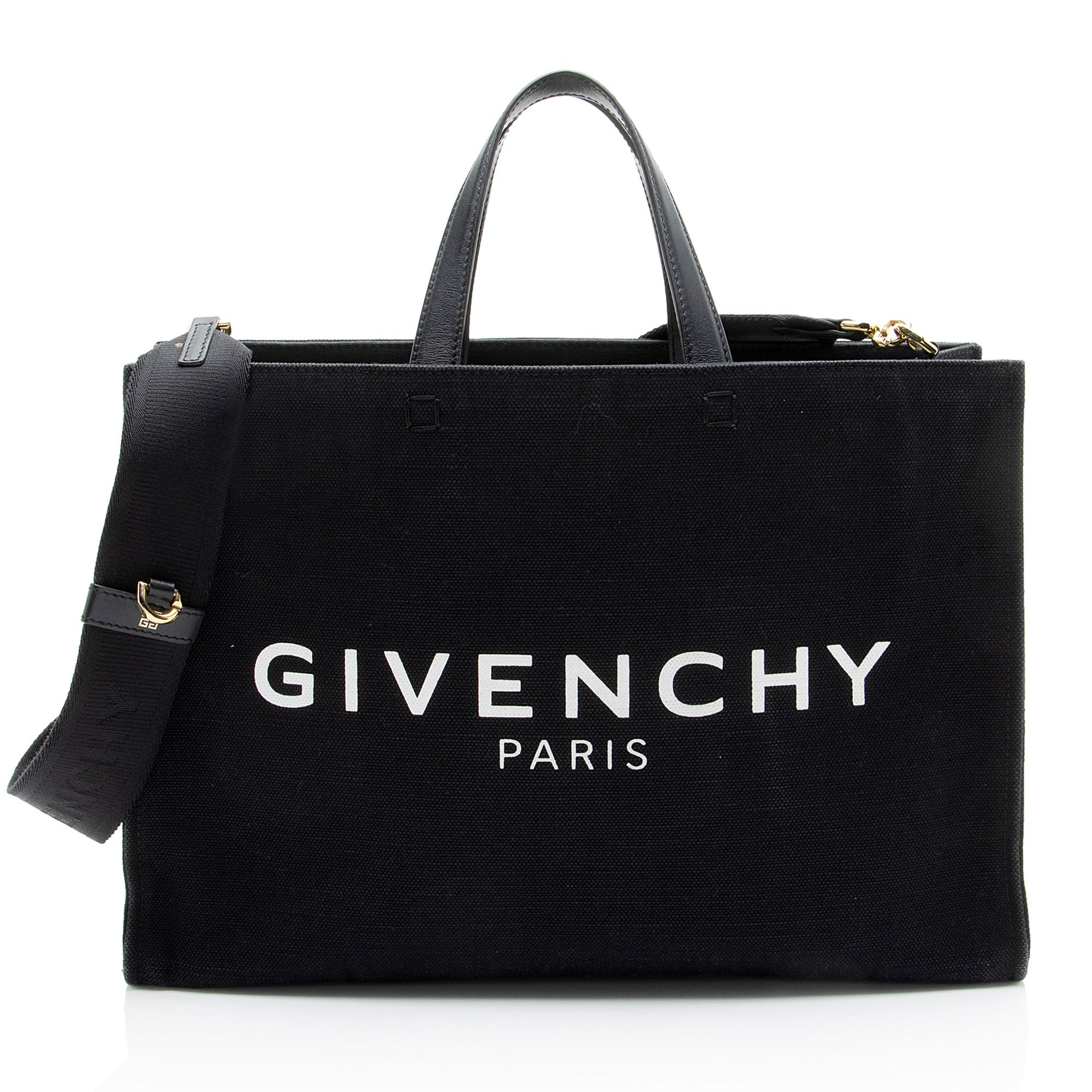 Givenchy Canvas Logo Medium Shopper Tote