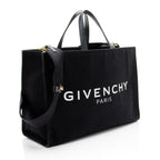 Givenchy Canvas Logo Medium Shopper Tote