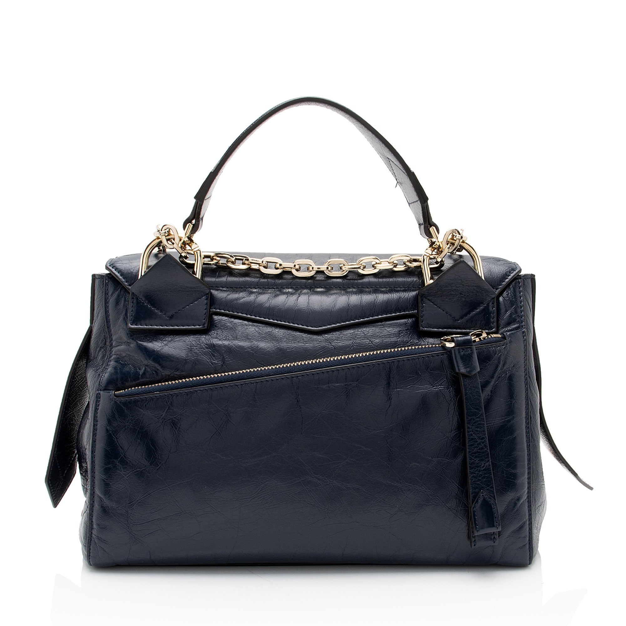 Givenchy Crinkled Patent Leather ID Medium Flap Bag (SHF-ElRXOM)