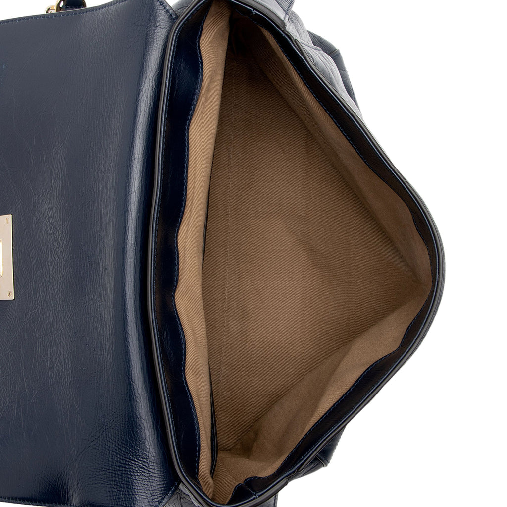 Givenchy Crinkled Patent Leather ID Medium Flap Bag (SHF-ElRXOM)