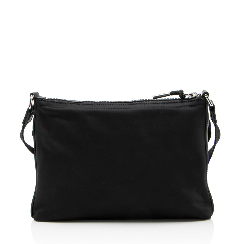 Givenchy Grained Leather Nylon Voyou Skinny Crossbody