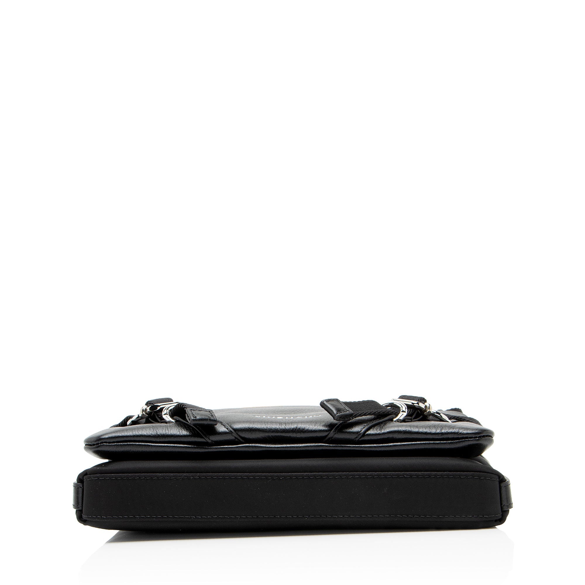 Givenchy Grained Leather Nylon Voyou Skinny Crossbody