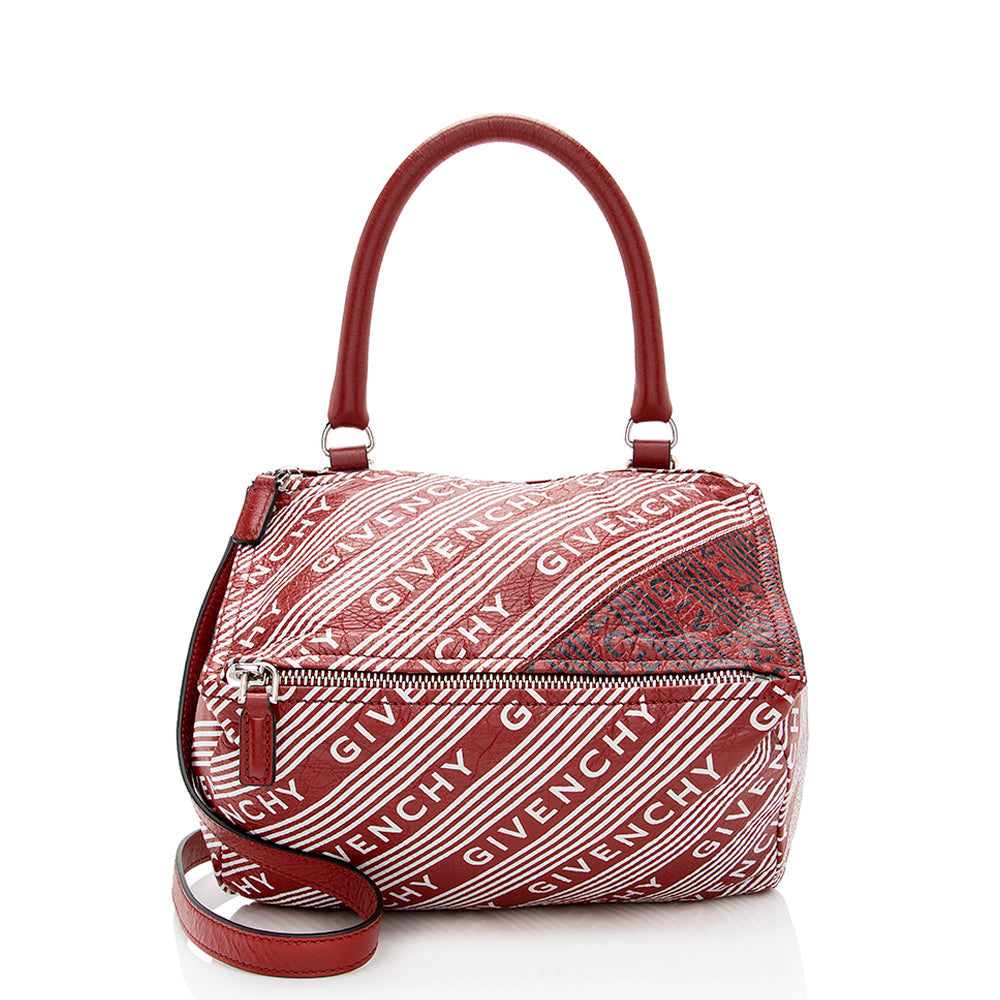 Givenchy Lambskin Logo Pandora Small Shoulder Bag (SHF-19552)