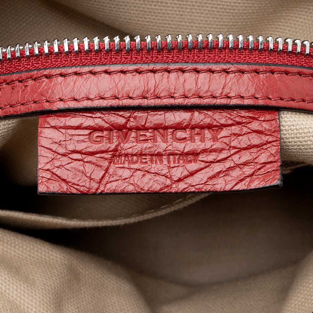 Givenchy Lambskin Logo Pandora Small Shoulder Bag (SHF-19552)