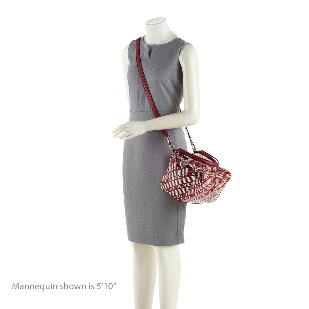 Givenchy Lambskin Logo Pandora Small Shoulder Bag (SHF-19552)