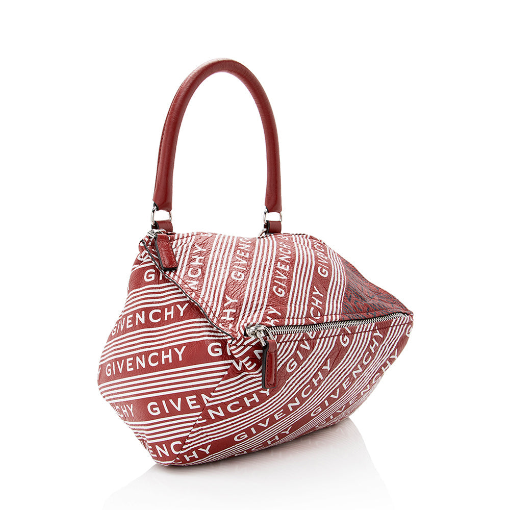 Givenchy Lambskin Logo Pandora Small Shoulder Bag (SHF-19552)