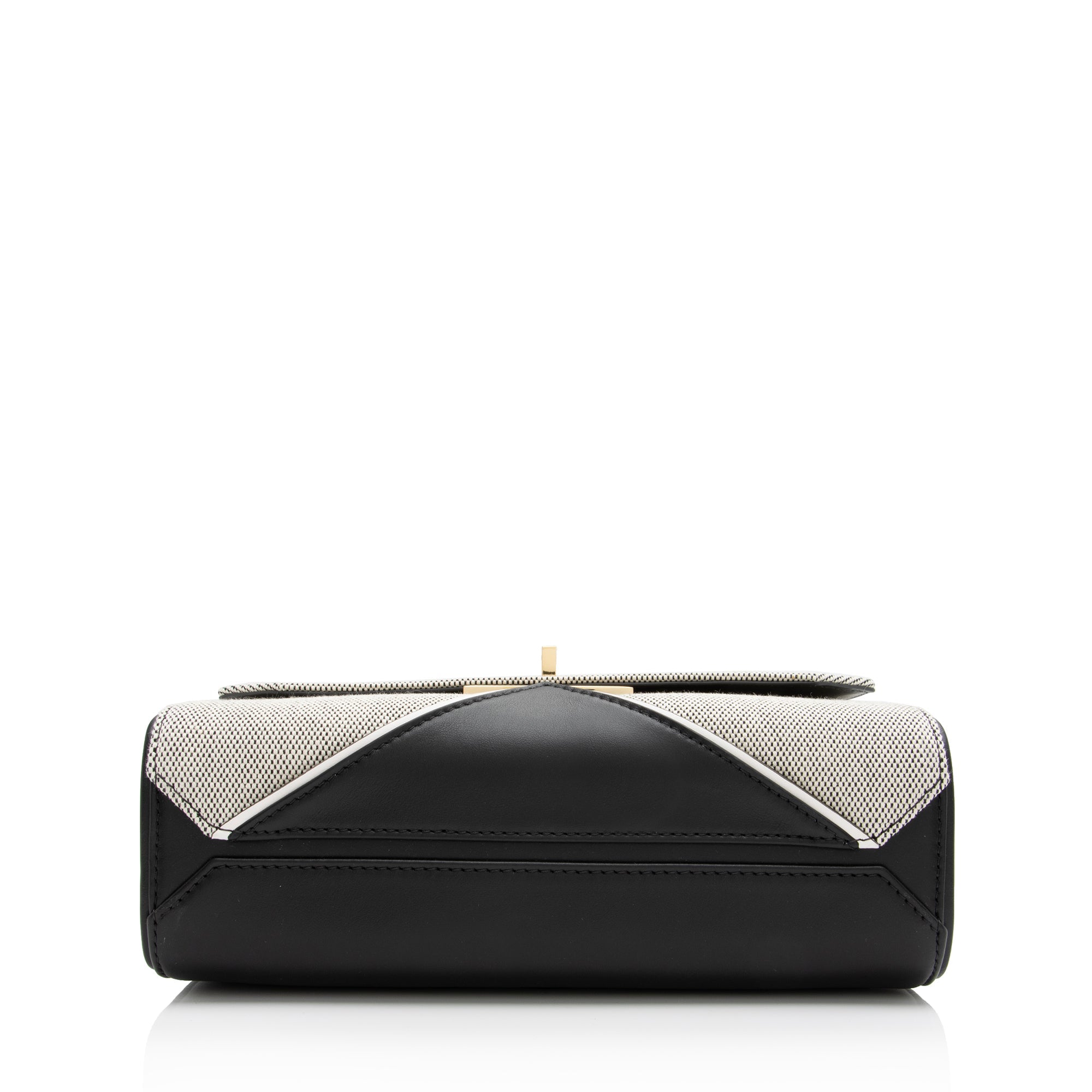 Givenchy Leather Canvas Eden Medium Shoulder Bag (SHF-23474)