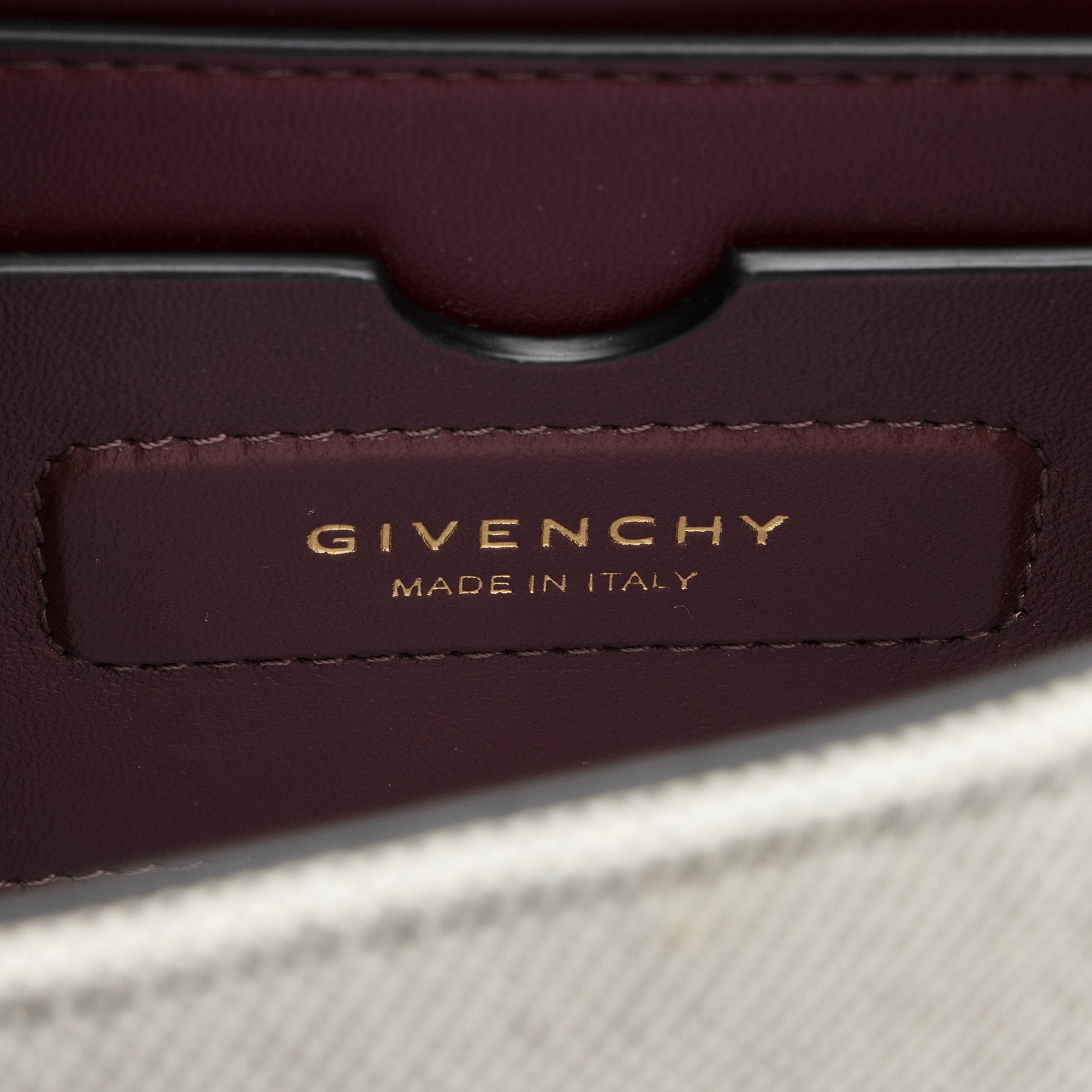 Givenchy Leather Canvas Eden Medium Shoulder Bag (SHF-23474)