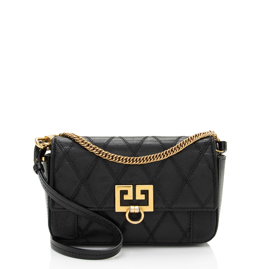 Givenchy Leather Pocket Mini Pouch - FINAL SALE (SHF-oTGEoR)
