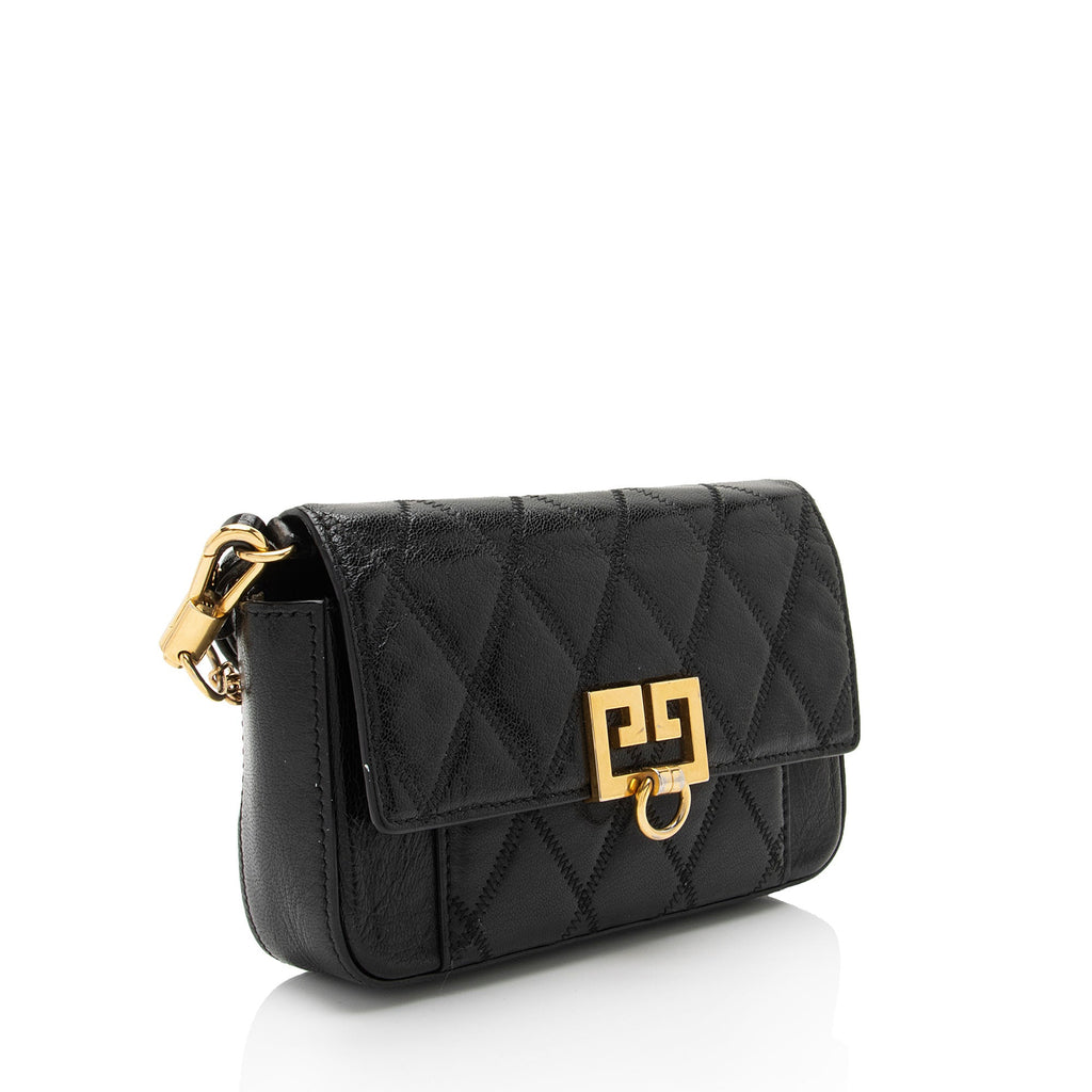 Givenchy Leather Pocket Mini Pouch - FINAL SALE (SHF-oTGEoR)