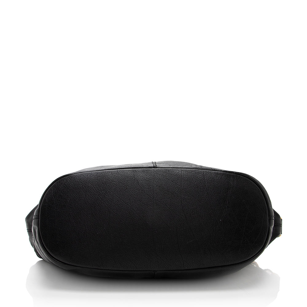 Givenchy Leather Ring Nightingale Medium Satchel (SHF-17880)