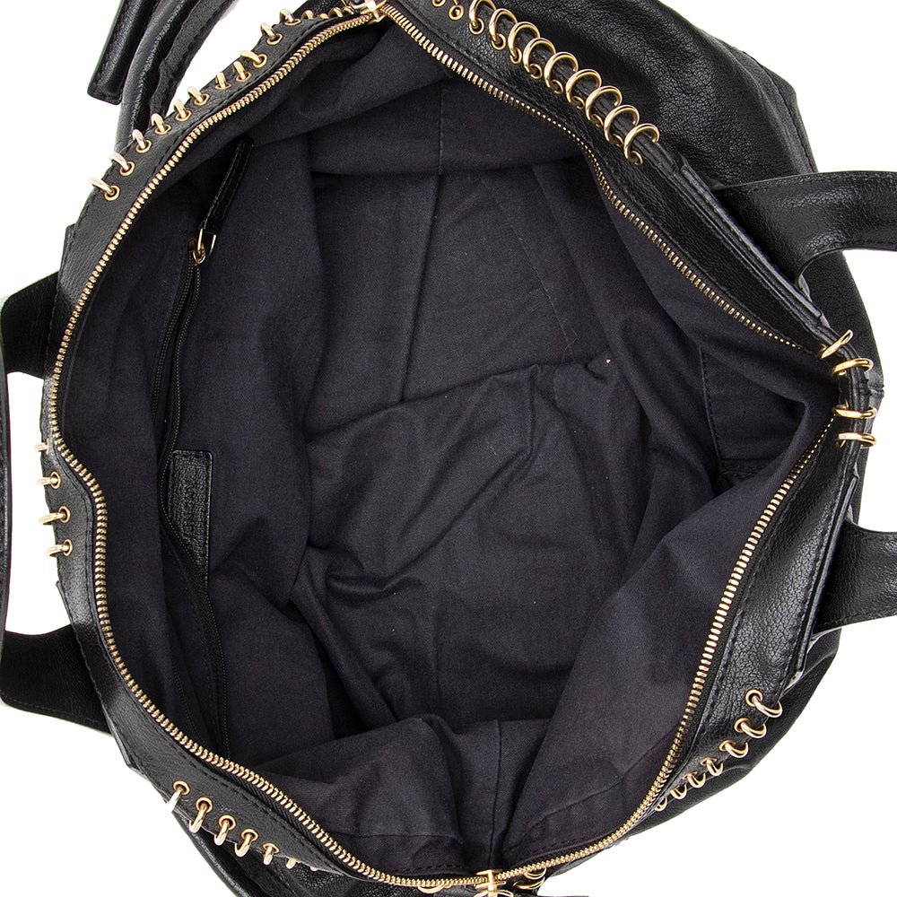 Givenchy Leather Ring Nightingale Medium Satchel (SHF-17880)