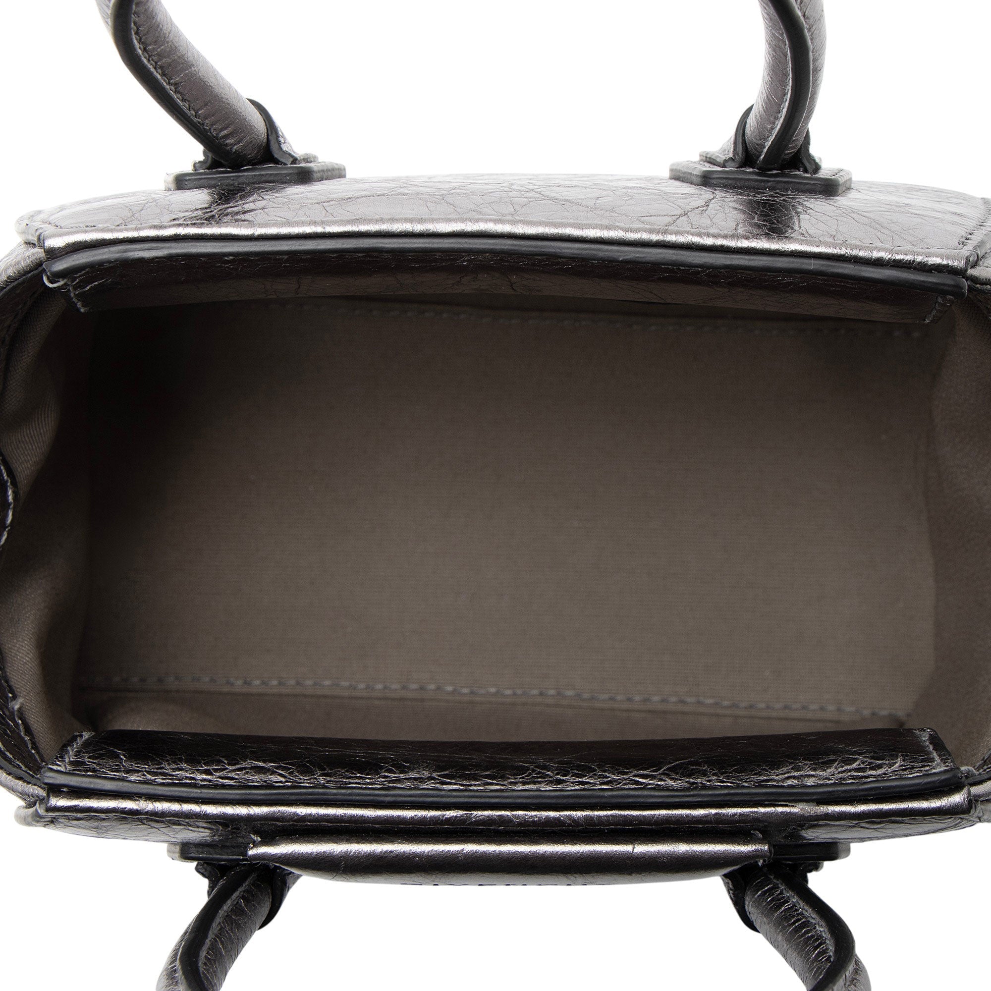 Givenchy Metallic Laminated Lambskin Antigona Toy Satchel