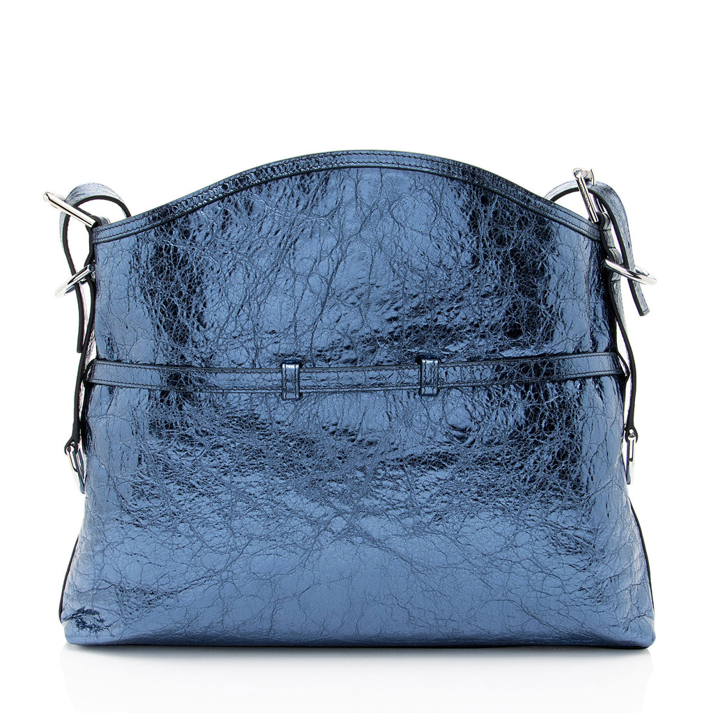 Givenchy Metallic Leather Voyou Medium Hobo