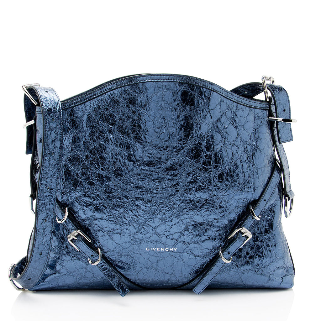 Givenchy Metallic Leather Voyou Medium Hobo