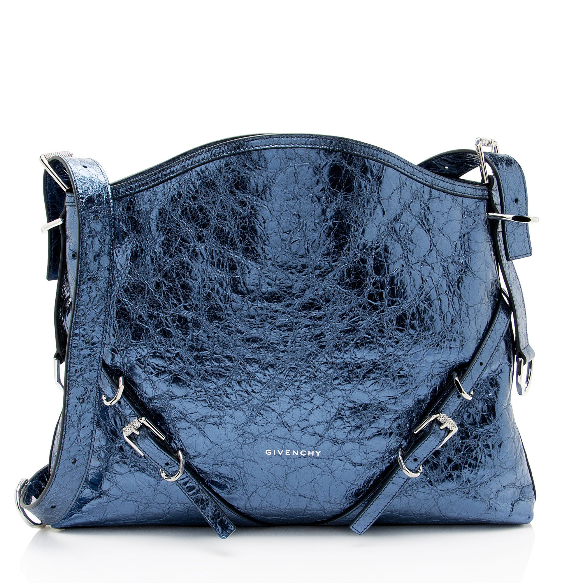 Givenchy Metallic Leather Voyou Medium Hobo